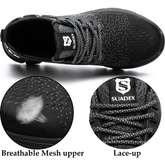 SUADEX Steel Toe Shoes Unisex Indestructible Work Shoes Size 39 Model #677 New - Picture 4 of 5